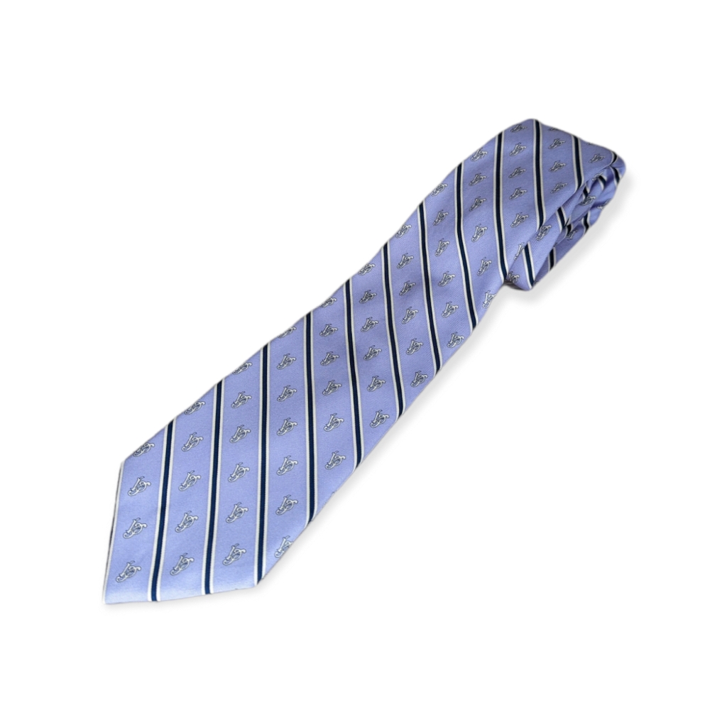 Vineyard Vines Custom Collection Light Purple Diagonal Striped 100% Silk Necktie